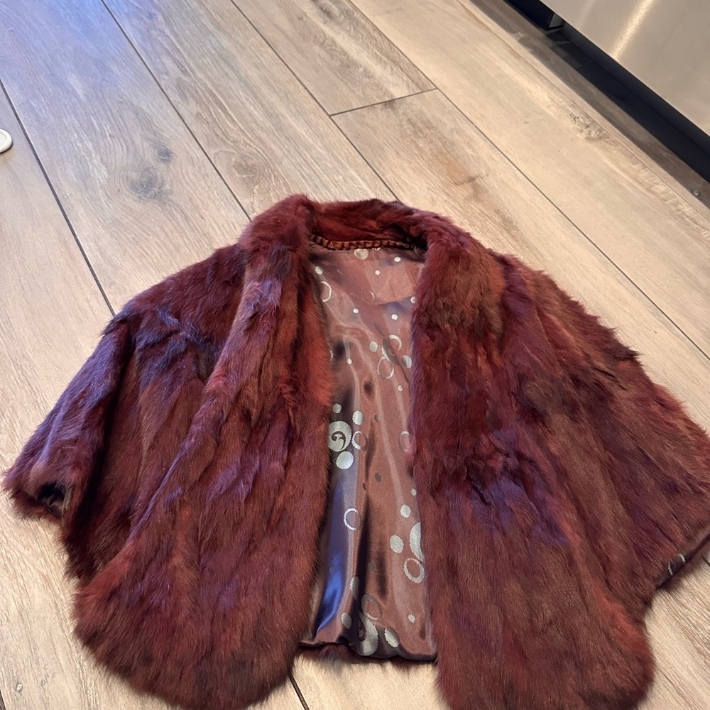 Elegant Fur Stole  in Rich Brown